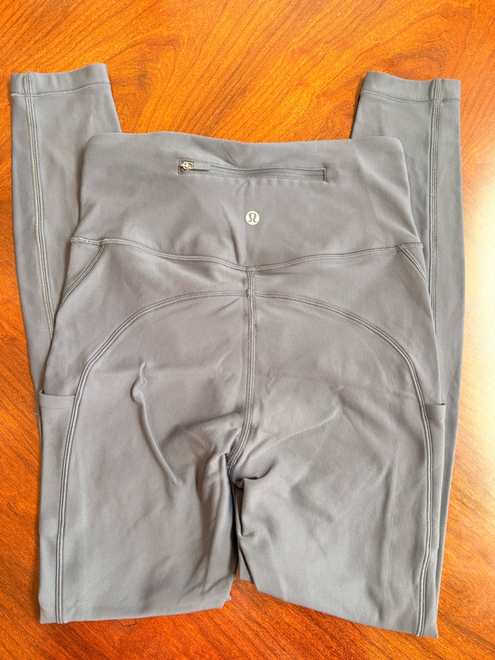 Lululemon Gray Fleece lined High-Rise Leggings size 6